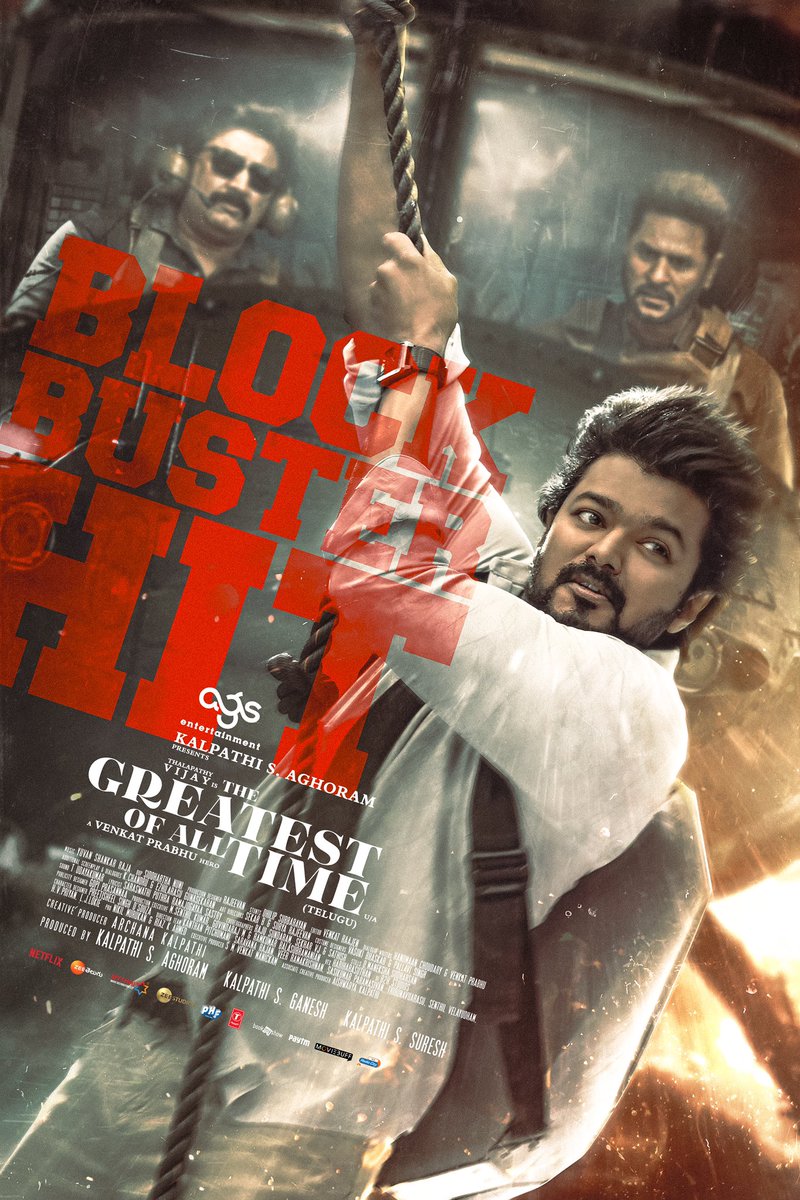 Ags_production's tweet image. #TheGreatestOfAllTime 💥 just broke the game, now it's a straight-up blockbuster. 🐐🔥
@actorvijay Sir
A @vp_offl Hero
A @thisisysr Magical 
#TheGreatestOfAllTime
#ThalapathyIsTheGOAT
#KalpathiSAghoram
#KalpathiSGanesh
#KalpathiSSuresh @Ags_production
@archanakalpathi…
