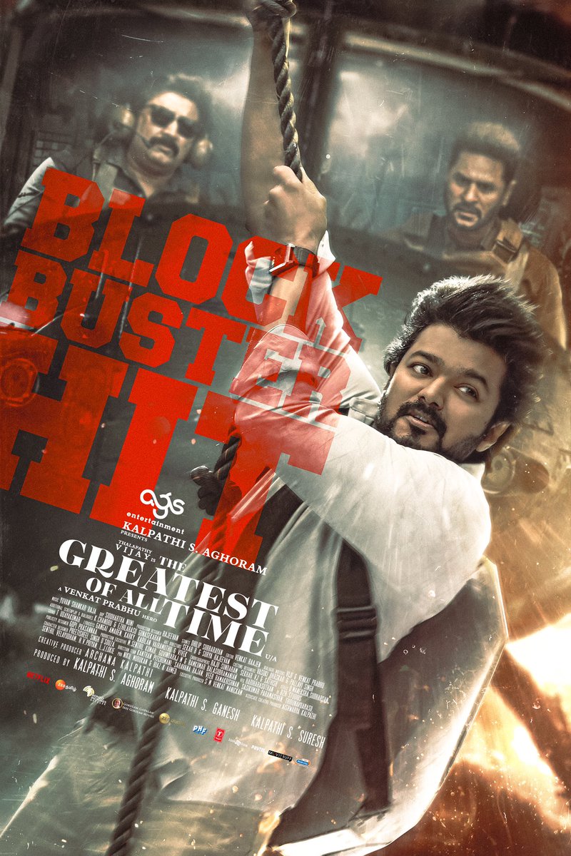 Ags_production's tweet image. #TheGreatestOfAllTime 💥 just broke the game, now it's a straight-up blockbuster. 🐐🔥
@actorvijay Sir
A @vp_offl Hero
A @thisisysr Magical 
#TheGreatestOfAllTime
#ThalapathyIsTheGOAT
#KalpathiSAghoram
#KalpathiSGanesh
#KalpathiSSuresh @Ags_production
@archanakalpathi…