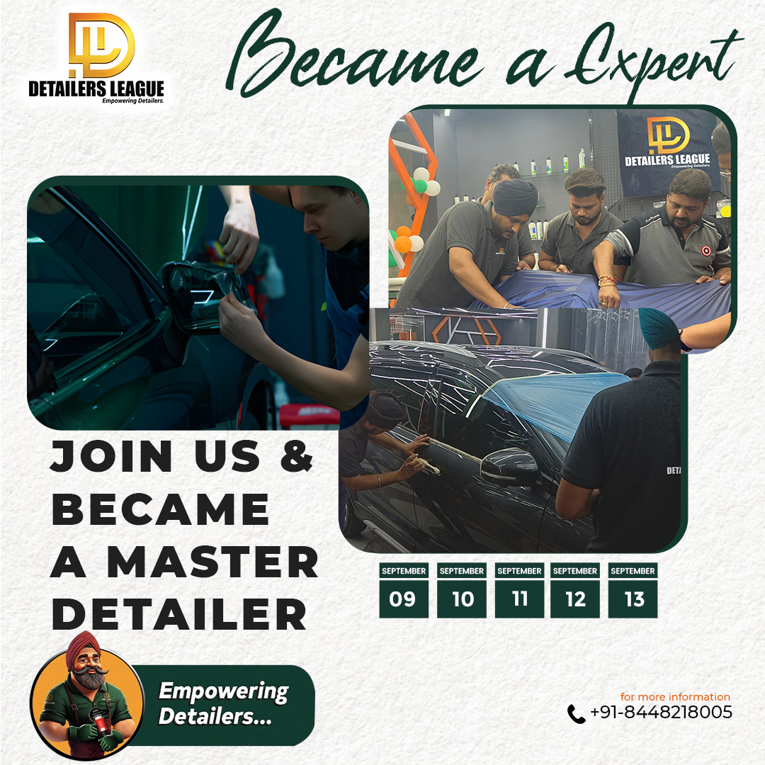 detailersleague's tweet image. 🎓✨ Master the Art of Detailing! Join our 5-day Full Car Detailing Training at Detailers League and become a pro in no time! 🧽🚗 Learn hands-on techniques, from paint correction to interior care, and get ready to transform your skills and career! 
#DetailersLeague #PPFTraining