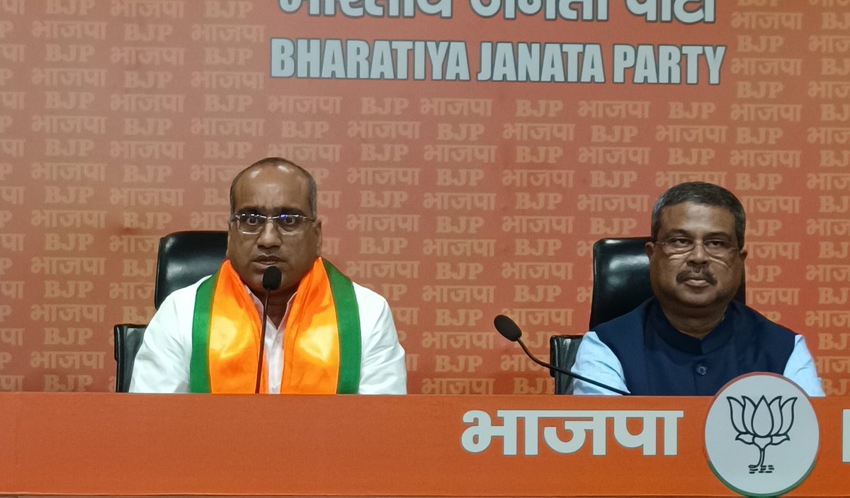 niranjanraj's tweet image. Former Rajya Sabha MP Sujeet Kumar joins BJP at party headquarters in New Delhi. #Sujeetkumar