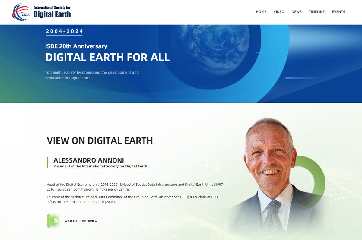 Congratulations to ISDE's anniversary, and a big 'thank you' for outstanding leadership towards #DigitalEarth impacts by #PresidentAnnoni! &gt;digitalearth-isde.org/list-110-1.html