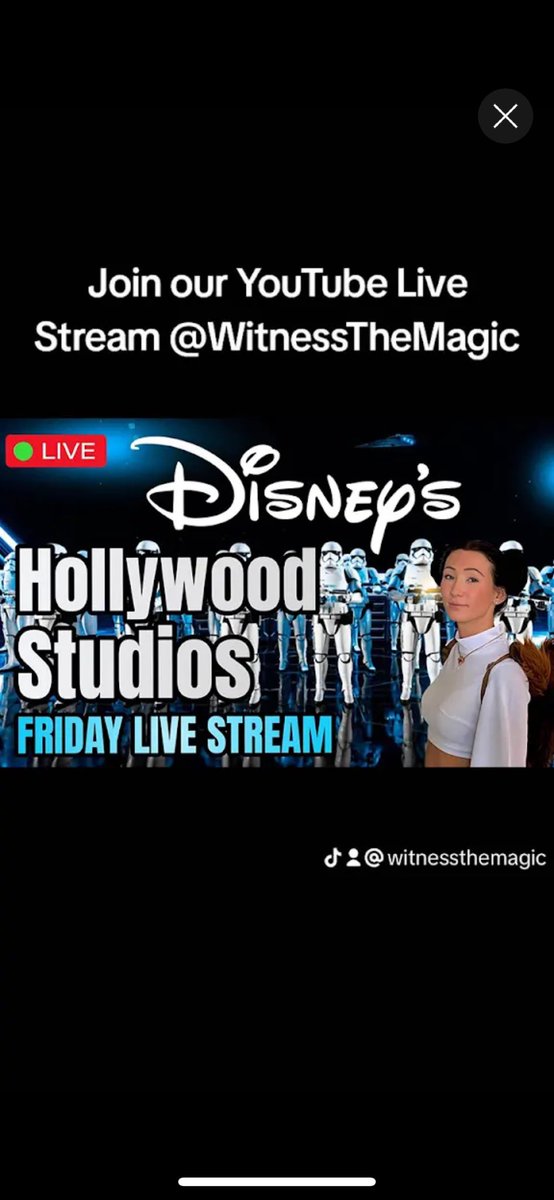 MagicMakers365's tweet image. Join us as we invite you to Witness The Magic! During This Live Stream for #MagicMaker Friday at Hollywood Studios!
The link to the live stream is here:
youtu.be/elyZ5NKfhdo

#WaltDisneyWorld #HollywoodStudios #DisneyWorld #DisneyWorldLive #Live #WitnessTheMagic