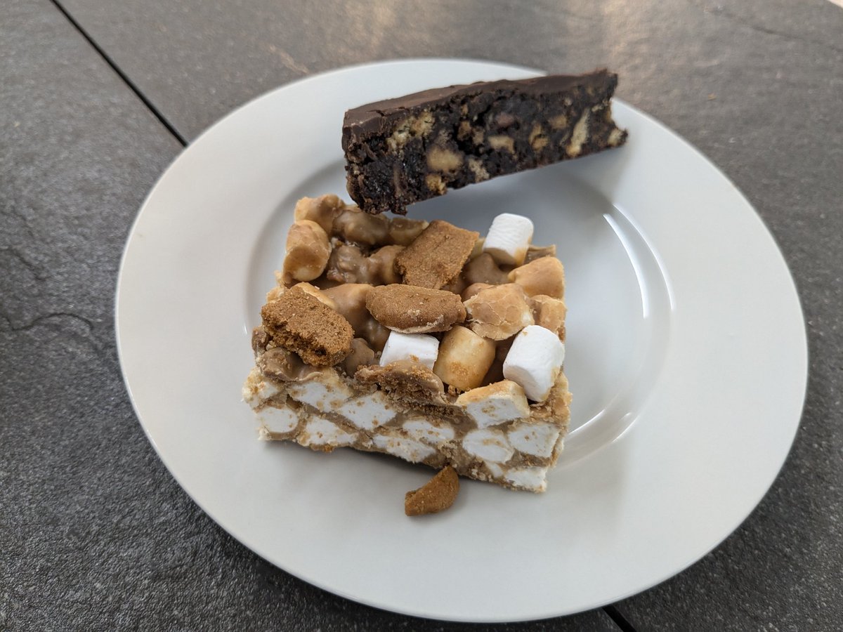 Our marvellous bakers, Gill and Carly have been busy creating new tasty treats - Biscoff Rocky Road and Chocolate Tiffin 😍👩‍🍳
On sale today!