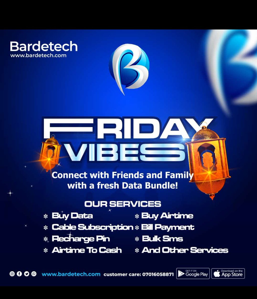 its_bardetech's tweet image. TGIF 🥳 🥳

Time to unwind and kick off the weekend
To make your weekend even better, don&apos;t forget to:
Top up your data with our affordable data sub plans 
Recharge your airtime for non-stop calls 
Pay your bills for a stress-free weekend 🤗✅
#WeekendVibes 
#dataforyou