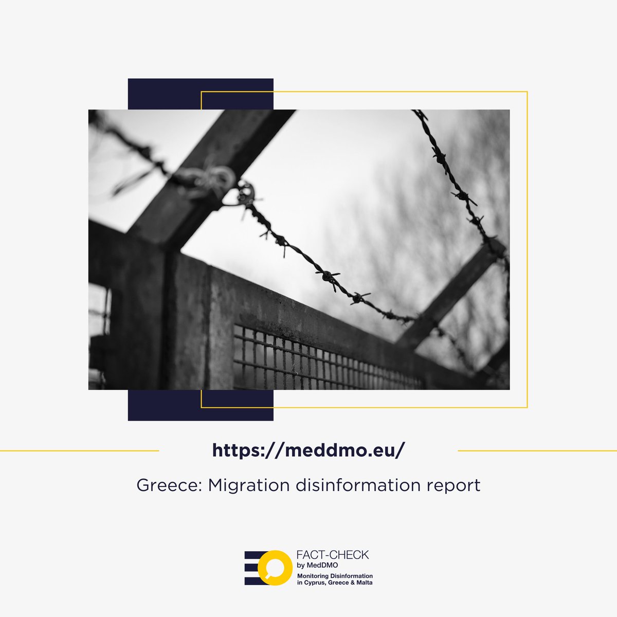 MEDDMOhub's tweet image. A recent report by @ellinikahoaxes, part of an ongoing series uncovering #disinformation narratives across #Greece, #Cyprus, and #Malta since December 2022, reveals how far-right groups have manipulated out-of-context video footage to spread disinformation about migrant border…