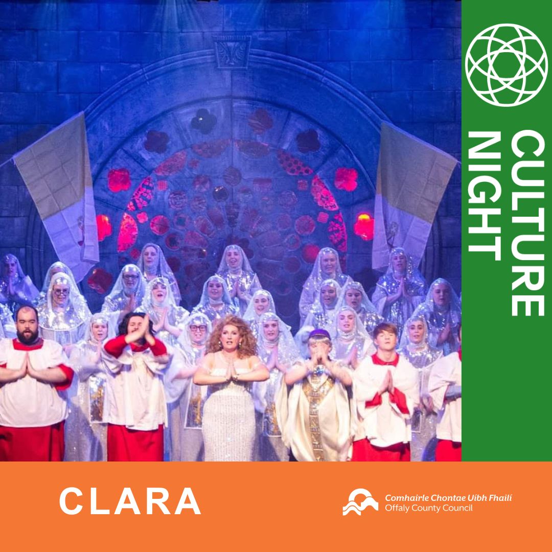 Offaly Arts (@offalyarts) on Twitter photo MUSICAL ALL SORTS - Clara Musical Society present an engaging and interactive musical theatre experience
📍 Friends Meeting House, Clara
⏰ 8pm
📆 20 Sept 2024
🎫 FREE ADMISSION but booking is essential: claramusicalsociety@gmail.com or 0879366247
#CultureNight #OícheChultúir MUSICAL ALL SORTS - Clara Musical Society present an engaging and interactive musical theatre experience
📍 Friends Meeting House, Clara
⏰ 8pm
📆 20 Sept 2024
🎫 FREE ADMISSION but booking is essential: claramusicalsociety@gmail.com or 0879366247
#CultureNight #OícheChultúir