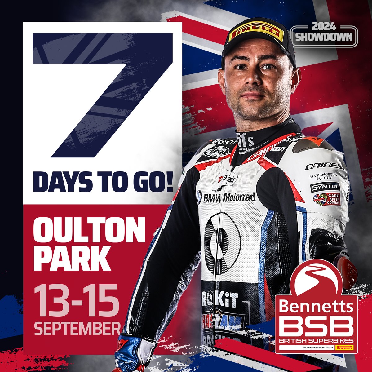 One week to wait until the start of the <a href="/bennetts_bike/">Bennetts</a> #BSBShowdown kicking off at <a href="/Oulton_Park/">Oulton Park</a> 

<a href="/realleonhaslam/">leon haslam</a> | <a href="/RokitHaslamBSB/">RokitHaslamRacing</a>