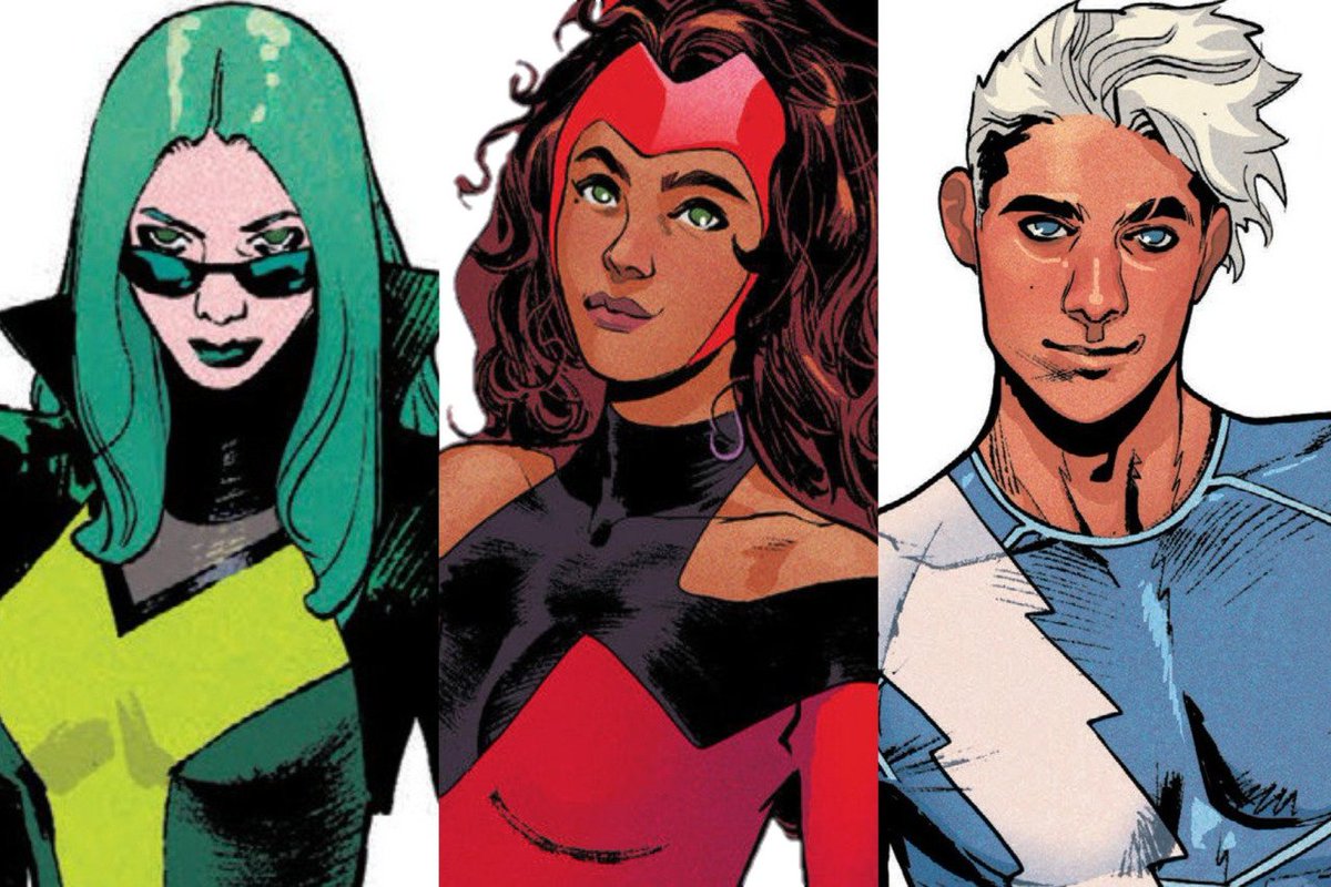 MunchkinM17's tweet image. Polaris, Scarlet Witch and Quicksilver by Jacobo Camagni, Sara Pitchelli and Russell Dauterman Accross Steve Orlando's series