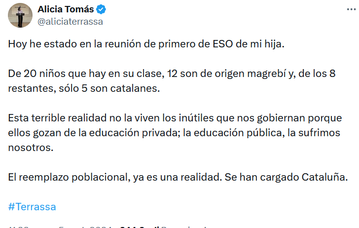 Ugo_Sin_Hache's tweet photo. "Esta terrible realidad". Está hablando de niños de 12 AÑOS. DE DOCE AÑOS. 

Sois peligrosos. https://t.co/Wv8akSLWnh
