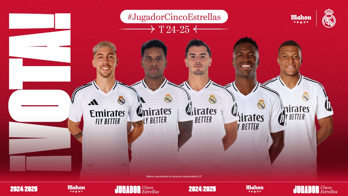 ¡Elige ya al #JugadorCincoEstrellas de agosto en el <a href="/realmadrid/">Real Madrid C.F.</a>! ¡Abrimos hilo! (1/6)