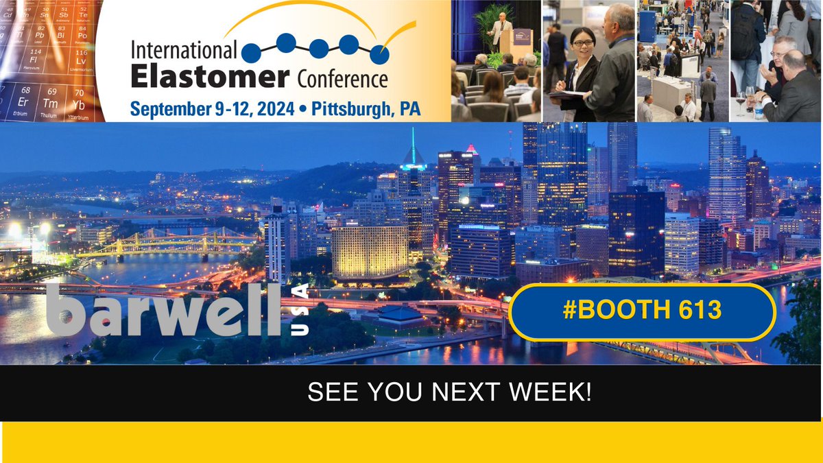 We are looking forward to seeing you at the <a href="/RubberDivision/">Rubber Division, ACS</a> IEC Rubber Conference Expo next week! See you at booth 613!