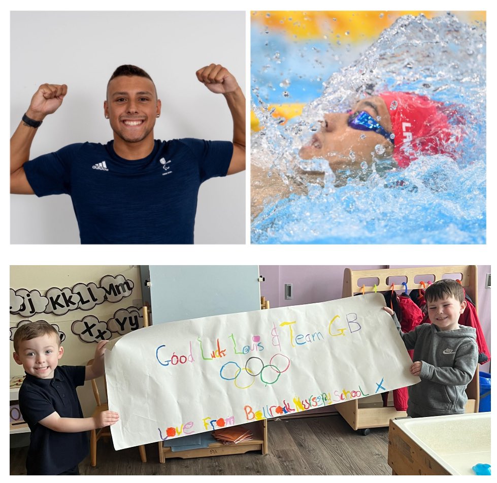 Good Luck Louis Lawlor #Paralympic2024 We are all cheering for you at Bellrock Nursery 🥇🏊🏼‍♂️