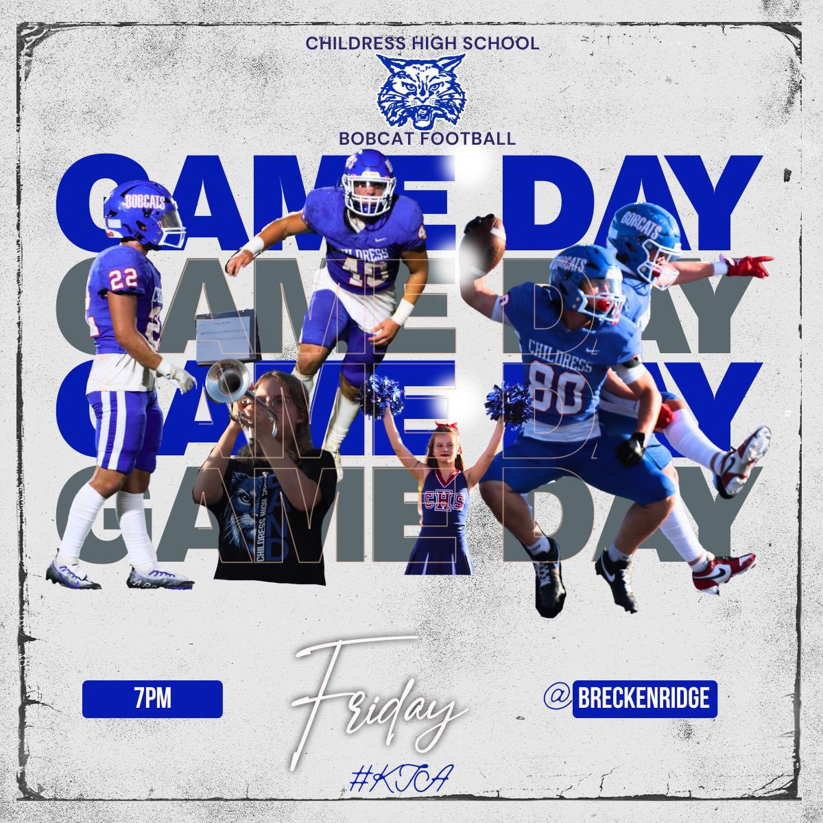 🚨Send-off 1:30pm at the Field House
🏟️Childress at Breckenridge 
⏰ 7pm
📸 Childress HS yearbook
#kta