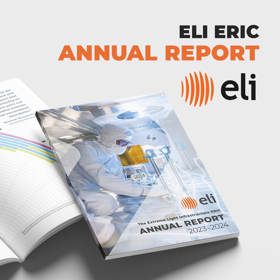 The Annual Report of <a href="/ELI_laser/">ELI</a> was published👍. Pay attention to updates about the past year's achievements of ELI and learn more about the user progamme, experiments and innovations at ELI. 
👉bit.ly/4dHf8fj
