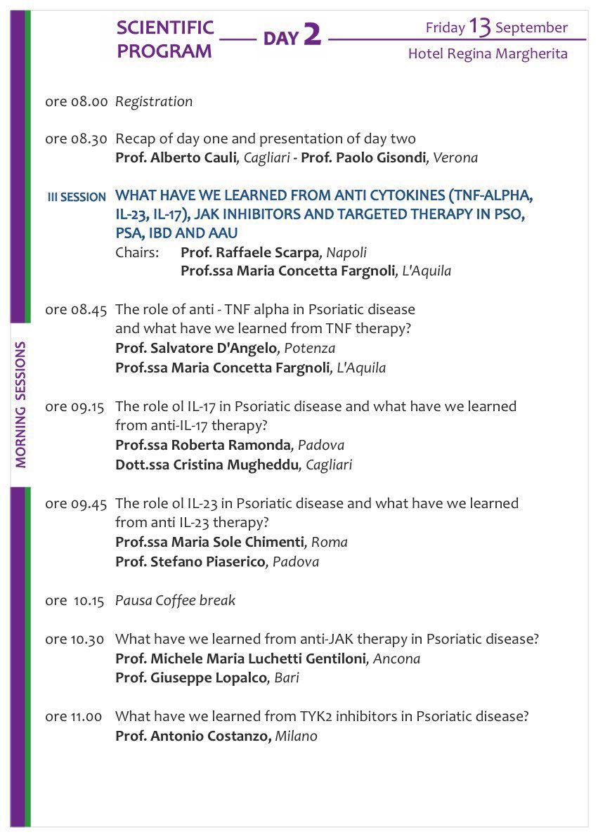 Giuseppe Lopalco (@giuseppelopalc2) on Twitter photo ๐ Excited to participate in the GRAPPA Workshop 2024 in Cagliari! ๐๐ Iโll be presenting on โWhat have we learned from anti-JAK therapy in Psoriatic disease?โ๐งฌ๐ A great chance to share insights on PsA and engage with experts. ๐ค๐ก Thanks to the organizers! ๐
<a href="/GrappaO/">GRAPPA Network - Official</a> ๐ Excited to participate in the GRAPPA Workshop 2024 in Cagliari! ๐๐ Iโll be presenting on โWhat have we learned from anti-JAK therapy in Psoriatic disease?โ๐งฌ๐ A great chance to share insights on PsA and engage with experts. ๐ค๐ก Thanks to the organizers! ๐
<a href="/GrappaO/">GRAPPA Network - Official</a>