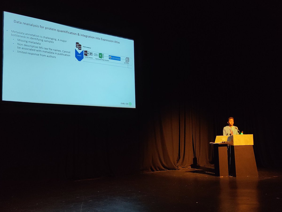 Alejandro Brenes (@aj_brenes) on Twitter photo Anath telling us the importance to submit good metadata with your <a href="/pride_ebi/">PRIDE at EBI</a> to help the reanalysis of the data.
Also impressive to see the growth in the number of pride submissions. #BMSSBSPR2024 Anath telling us the importance to submit good metadata with your <a href="/pride_ebi/">PRIDE at EBI</a> to help the reanalysis of the data.
Also impressive to see the growth in the number of pride submissions. #BMSSBSPR2024