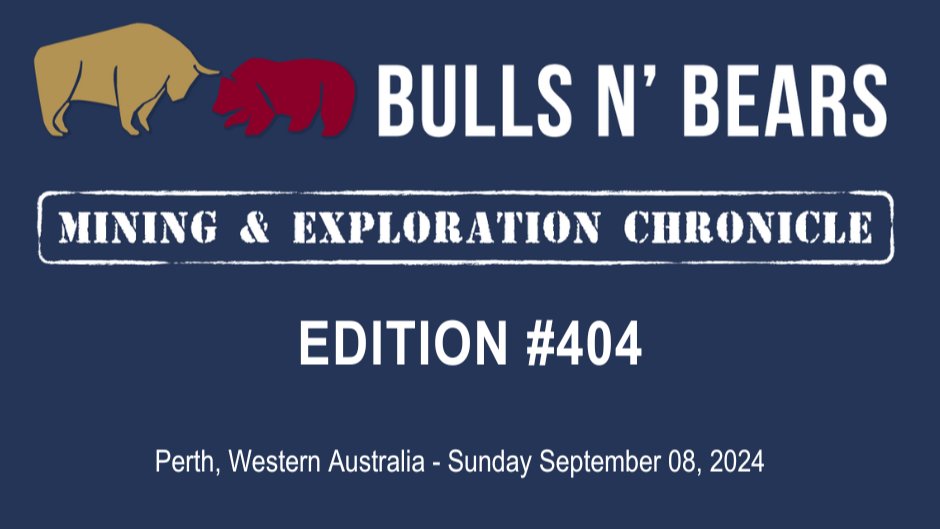BullsNBearsWA's tweet photo. Bulls N' Bears Chronicle 404 has been unearthed!

Read it here: https://t.co/F9drbwRG4v

Subscribe to get it emailed directly to your inbox. https://t.co/238vUV9q8A 

#MiningNews #ASX #BullsNBearsWA #TheWestAustralian #BullsNBearsChronicle https://t.co/KdzeUXXEFN