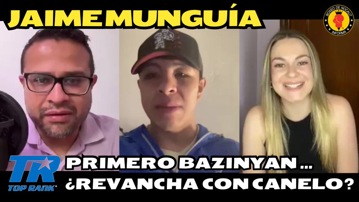 Boxeo de Nocaut Informa(BDNI)💭 (@boxeo_denocaut) on Twitter photo 🎥 #ENTREVISTA: Erik Bazinyan será una gran prueba para mi carrera este 20 de Septiembre: Jaime Munguía. (<a href="/jaimemunguia15/">Jaime Munguia</a>). Vía: <a href="/hislas9/"> Héctor Islas Jr. 💭 </a>
#VIDEO 📼👇🏻
youtu.be/c3WH5pEO_DE
#MunguiaBazinyan 🎥 #ENTREVISTA: Erik Bazinyan será una gran prueba para mi carrera este 20 de Septiembre: Jaime Munguía. (<a href="/jaimemunguia15/">Jaime Munguia</a>). Vía: <a href="/hislas9/"> Héctor Islas Jr. 💭 </a>
#VIDEO 📼👇🏻
youtu.be/c3WH5pEO_DE
#MunguiaBazinyan