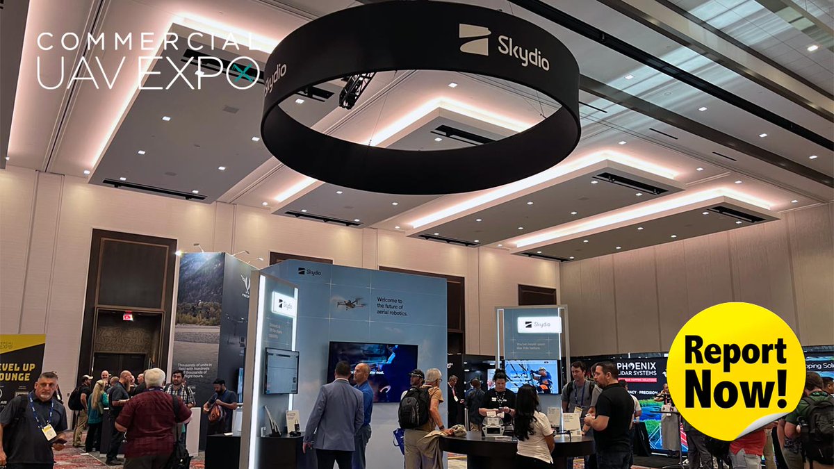 DRONE_WORDS's tweet photo. Skydioブースでは、新型ドローン「Skydio X10」を展示[Commercial UAV EXPO] https://t.co/FUcWgpEJ0c https://t.co/X15awt0yiq