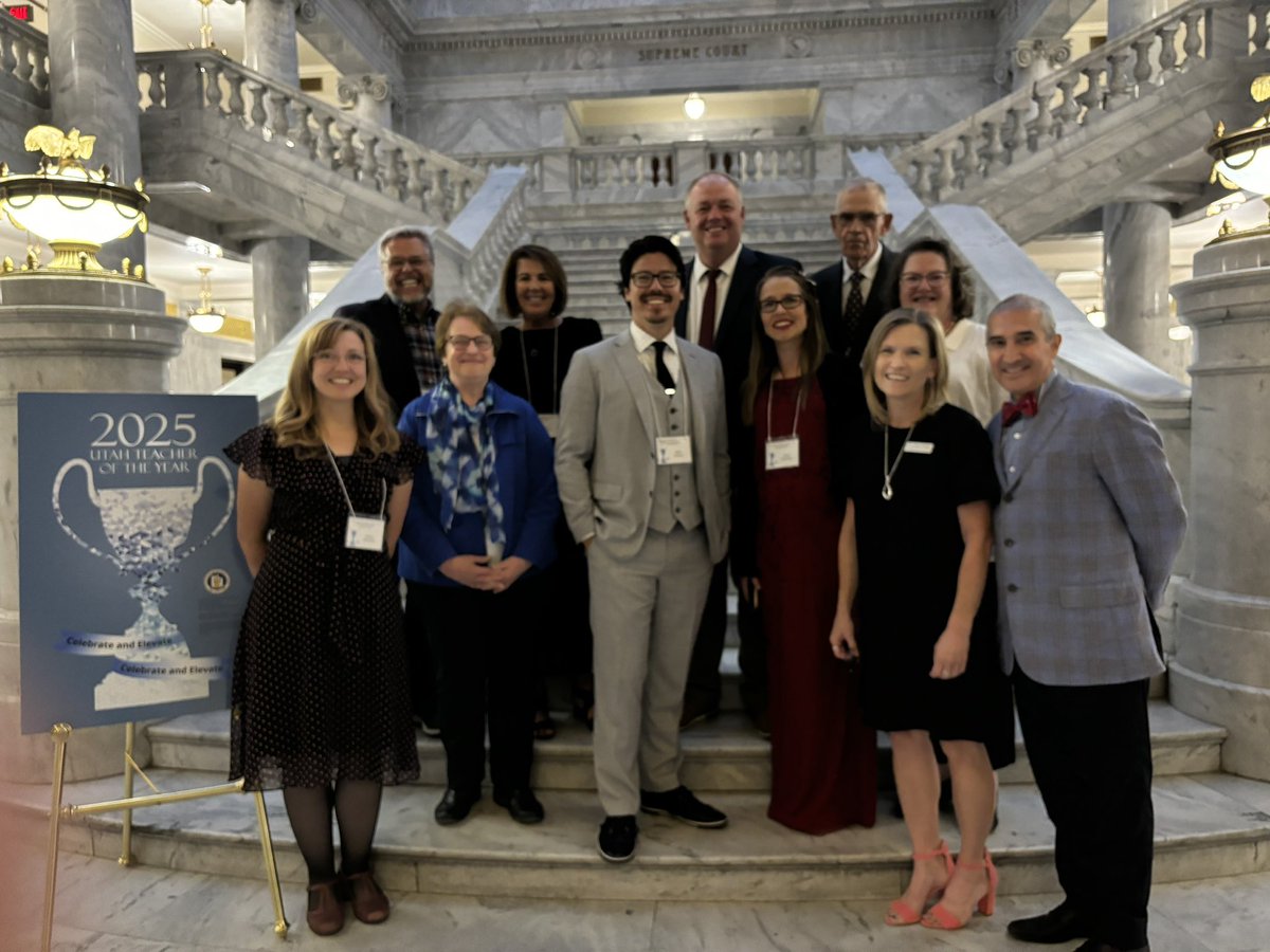 Allison Riddle (@utahtoy2014) on Twitter photo UTSTOYs celebrating the announcement of the 2025 Utah Teacher of the Year! <a href="/NNSTOY/">NNSTOY</a> #uted #TeachersLeading <a href="/UTBoardofEd/">Utah State Board of Education</a> <a href="/UTPublicEd/">K-12: Utah Public Schools</a> UTSTOYs celebrating the announcement of the 2025 Utah Teacher of the Year! <a href="/NNSTOY/">NNSTOY</a> #uted #TeachersLeading <a href="/UTBoardofEd/">Utah State Board of Education</a> <a href="/UTPublicEd/">K-12: Utah Public Schools</a>