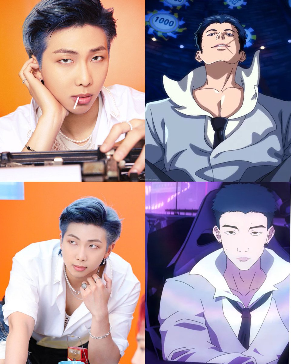 kimjeonayesha's tweet photo. NAMJOON 
RM OF BTS just paved the way Today 
His Lins 
namjoon: what's up stallion
NAMJOON SAID “For asian men we paved the way" 

😭His Rap and his Anime it's just amazing 🤩 the Swag and Coolness he have and now we get a Rap of Joonie while fighting. 

#MEGANxRM 
#NevaPlay https://t.co/3gGeaUIe6L