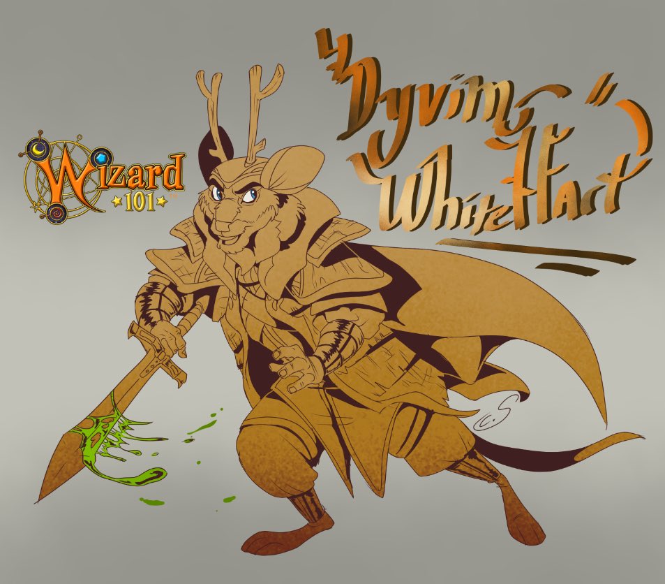 batskullberserk's tweet image. My favorite forever, Dyvim Whitehart⚔️ I want to do a small series of other @Wizard101 characters after I work on orders as a reward. 
•
#wizard101 #kingsisle #Wizard101 #fanart #fantasy #soldier #stylized