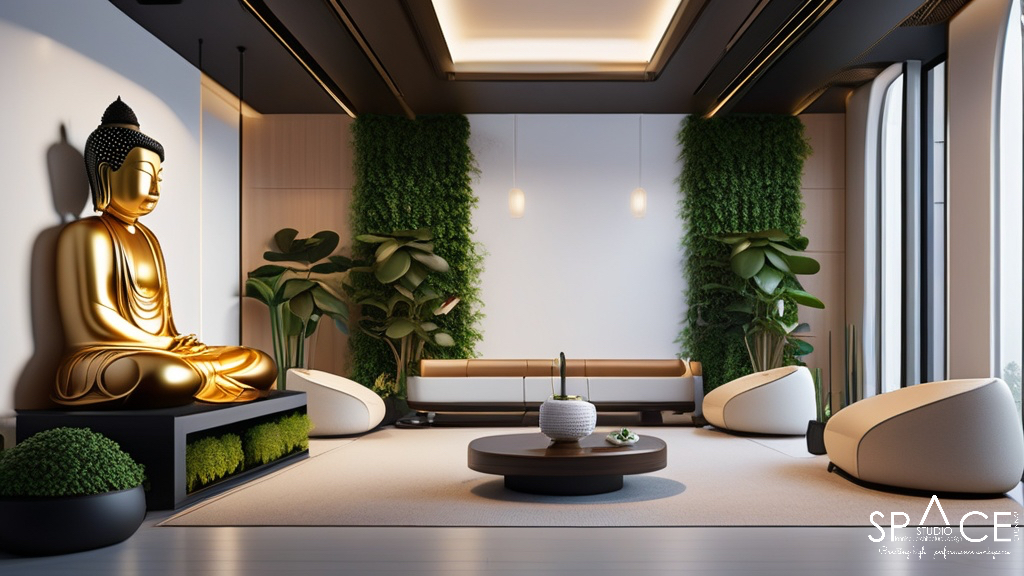 spacestudiochn's tweet image. Step into tranquility with our zen-themed office lobby. 
Calming hues &amp;amp; minimalist design create a serene, inspiring environment. 
Elevate your workspace &amp;amp; find your focus. 
Ready for a transformation?Contact us: +91 99620 11113

 #FacilityManagement #MindfulWorkspace #ZenOffice