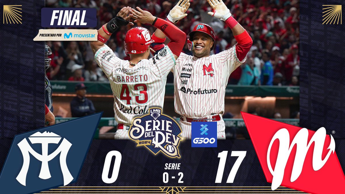 #Beisbol⚾||Tremenda blanqueada de los Pingos 👹

<a href="/DiablosRojosMX/">DiablosRojosMX</a> se pone arriba en la serie 2-0 sobre los <a href="/SultanesOficial/">Sultanes de Monterrey</a> por el Campeonato de la Liga Mexicana de Béisbol #SerieDelRey