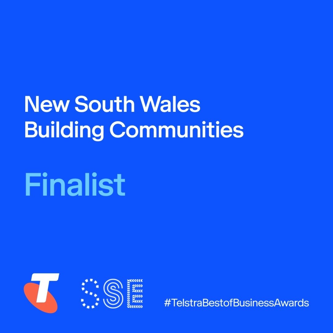 🏆 We’re thrilled to announce that SSE has been named as a NSW State Finalist in the Telstra Best of Business Awards for Building Communities! 

Please join us in celebrating this incredible achievement! 🎉 
 
#TelstraBestofBusinessAwards #businessawards #SSENSW #leadership