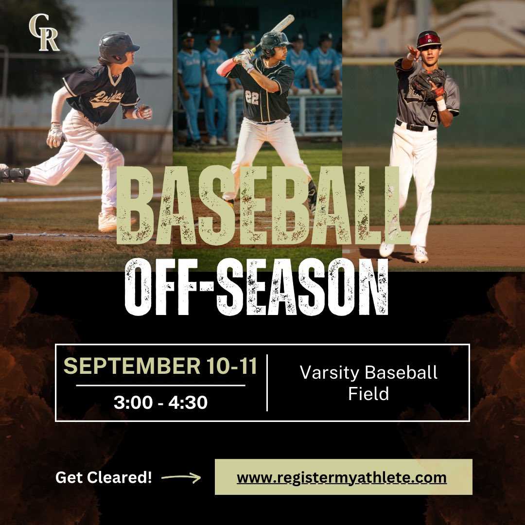 🚨 NEXT WEEK!!
We’re Back… ⚾️ 
Get Cleared! ⬇️
registermyathlete.com