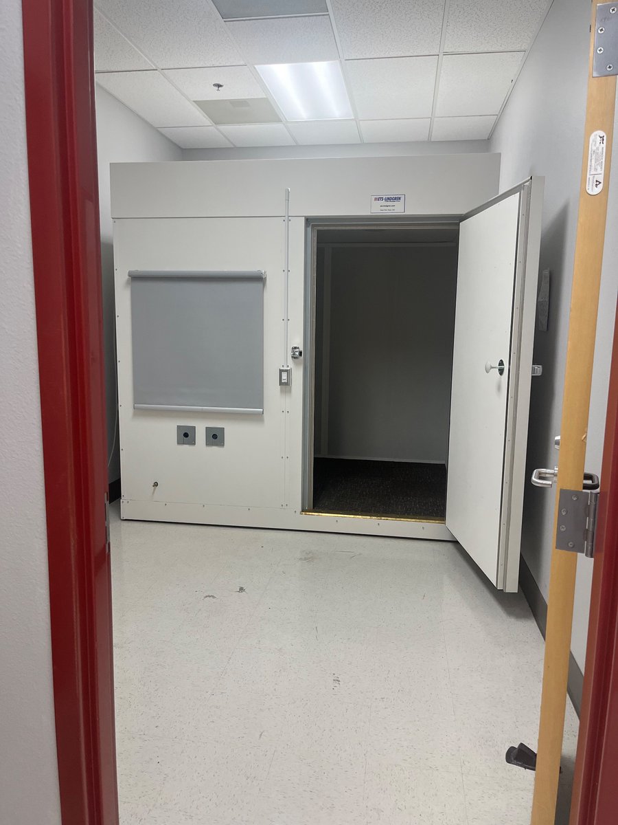 Huge day- booth installed in my lab. Been working on this project since November 23 and had involved no fewer than 25 ppl to get it done. All men of course.  

Feels good.