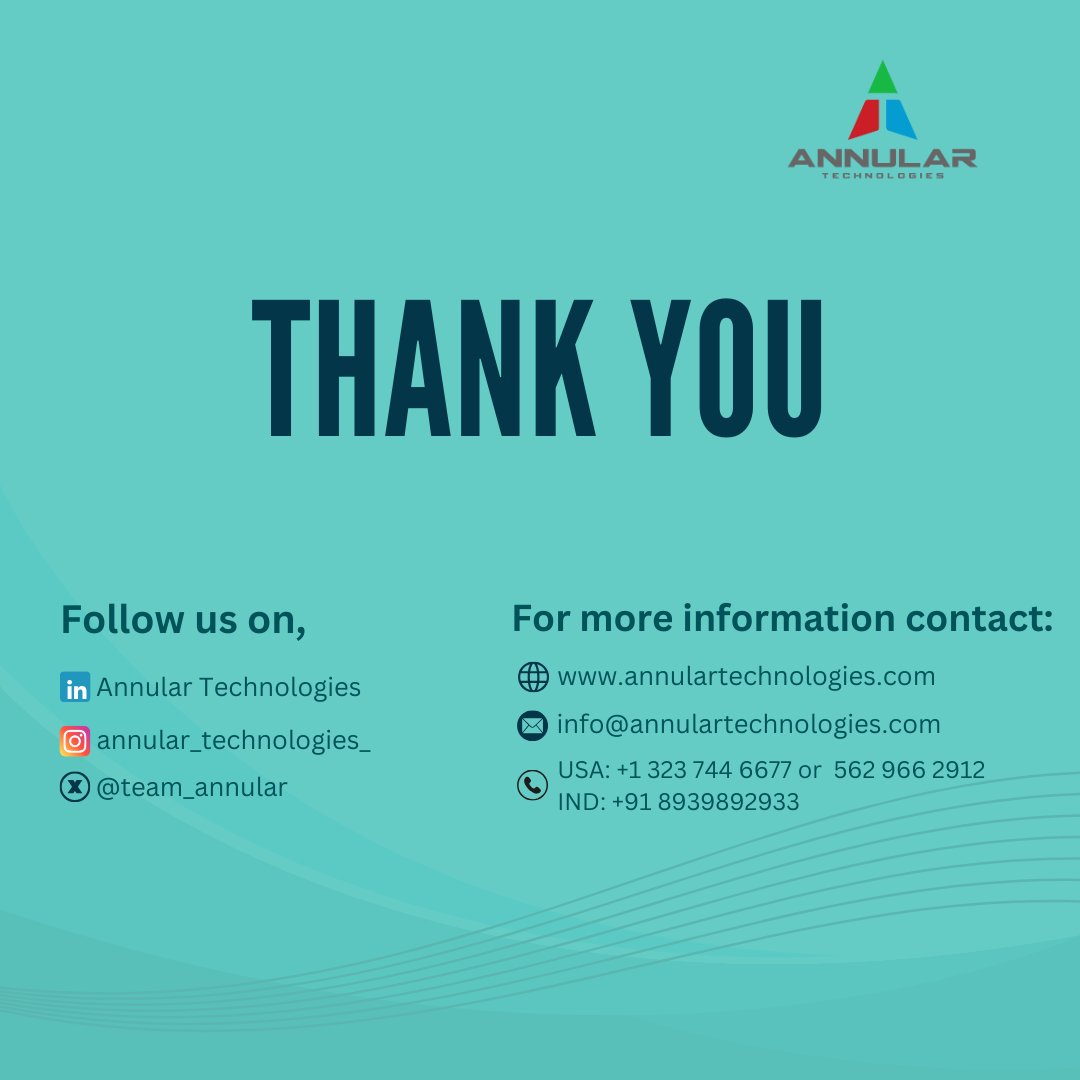 team_annular's tweet image. For more information about us:
Mail: info@annulartechnologies.com
Website: annulartechnologies.com
Call: USA: 562 966 2912 | IND: +91 8939892933/38
#MongoDB #DataScience #DocumentDatabase #TechLearning #BigData #Scalability #DatabaseManagement #ITLearning #MongoDBForBeginners
