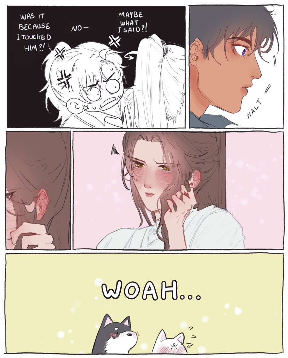 ranwan comic about txj realizing his shizun was a tsundere all