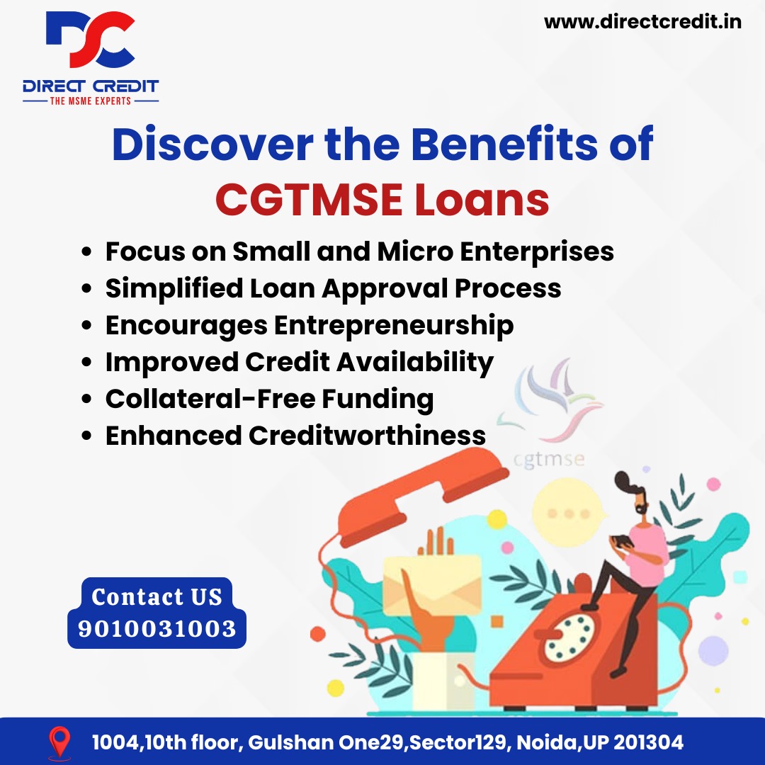 directcredit23's tweet image. Discover the benefits of CGTMSE Loans!🚀 Enjoy collateral-free funding, simplified approvals, and enhanced creditworthiness with Direct Credit! Contact us today at 9010031003!  #DirectCredit #CGTMSE #MSMEFunding #Entrepreneurship #BusinessGrowth