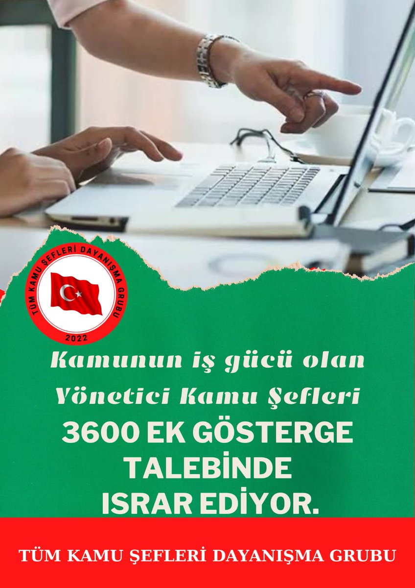 KamuSefleriD_G's tweet photo. Astı ve üstü olan yaklaşık 5.5 milyon çalışana verilip kendisi kapsam dışında bırakılan Yönetici #TümKamuŞefleri 3600 ek gösterge kapsamına alınmayı liyakati ve Devletin Verdiği Söze istinaden talep ediyor.1 yıl geçti sonuç bekliyoruz Sayın @RTErdogan @isikhanvedat @_cevdetyilmaz https://t.co/KLGMA87lns