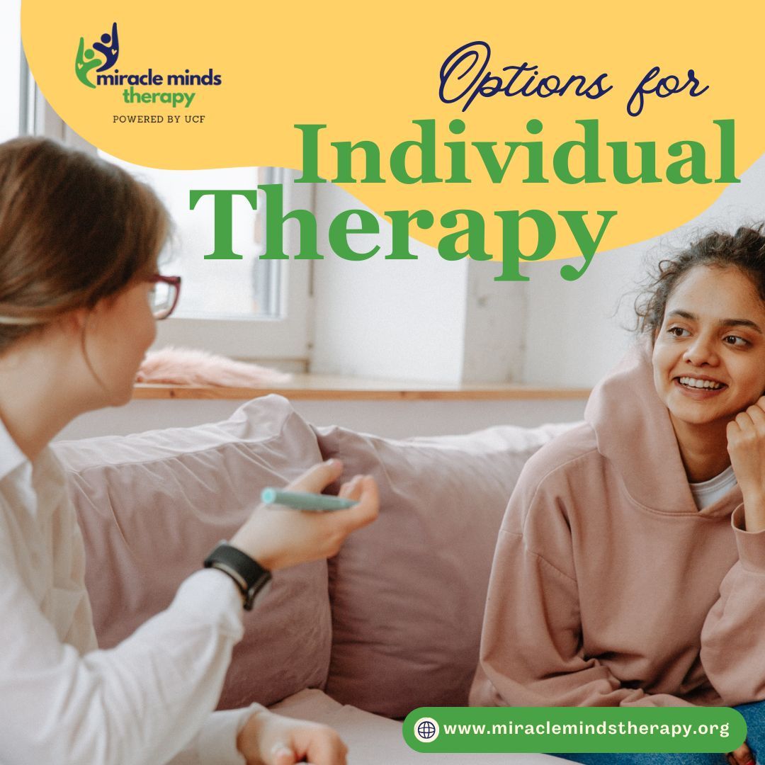 Sometimes, individual attention is what you need. Our individual therapy sessions at Miracle Minds Therapy are designed to address your specific challenges and help you thrive. Explore our options, call us today at 702-888-6300, or send us an email at info@ucfnv.org!