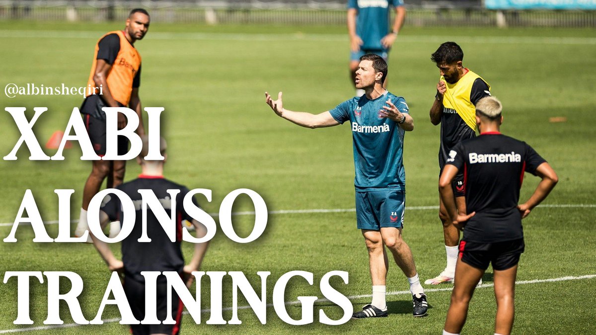 Xabi Alonso (Bayer Leverkusen) Trainings - (presentation file for coaches)

File consists several session of Alonso in Bayer 04: explenations, videos &amp; graphical examples of each exercise: Finishing, Rondos, SSG etc

To recieve the file⬇️
• Follow
• Retweet
• Comment when done
