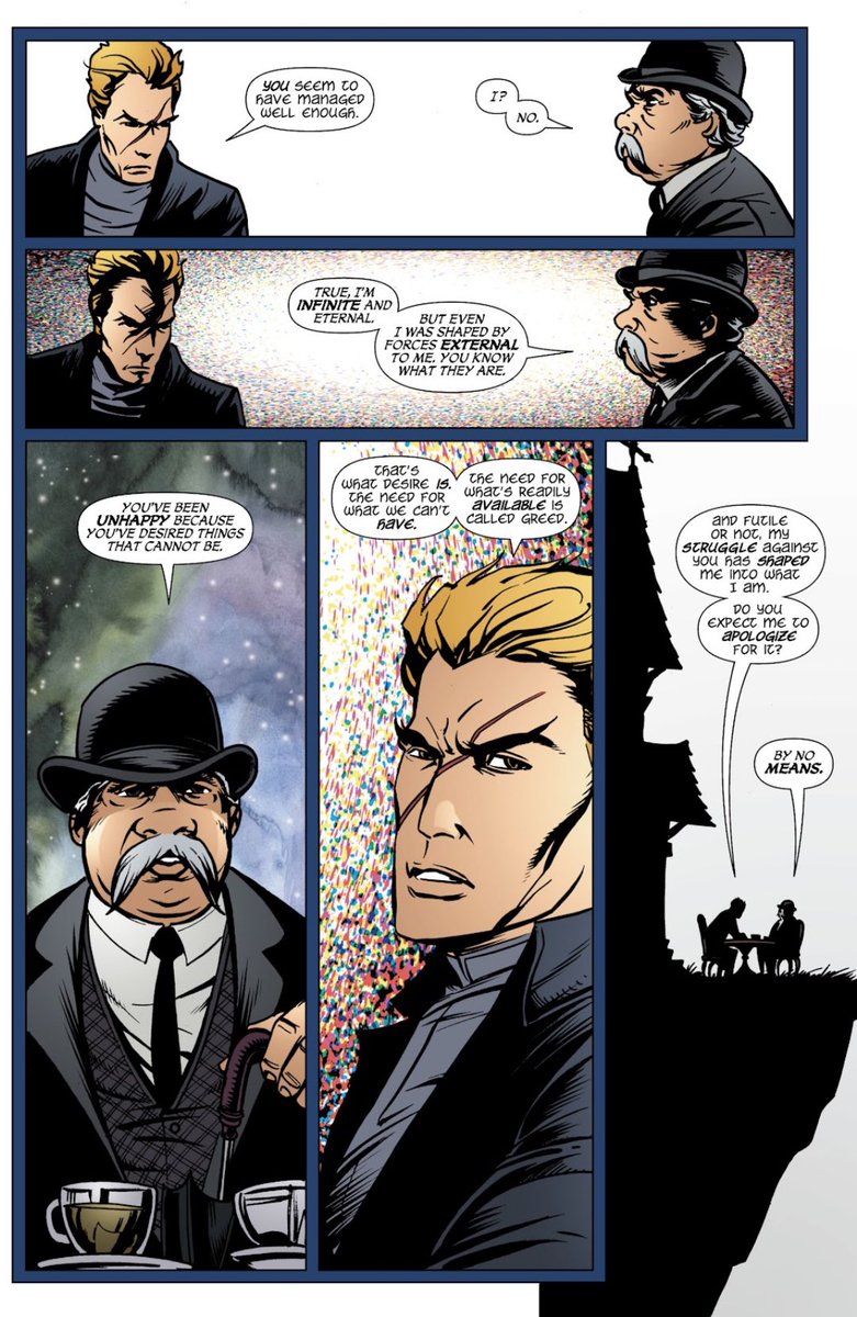 TheeAngryGhost's tweet photo. Theology and comic books. An interesting combination, the two of them can create great moments and some not so great. 

“I was shaped by forces external”. 

Some of the things related to the Presence, have been absolutely terrible. This is one of them. 

[Lucifer #75] https://t.co/QaGFj5EGGm