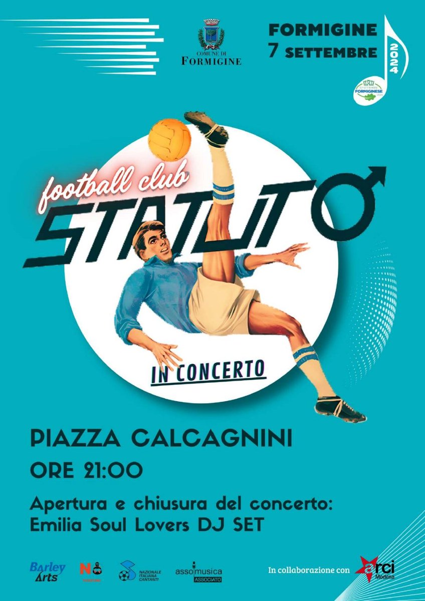 #7settembre
#Formigine
#Modena 
#Statuto
in concerto