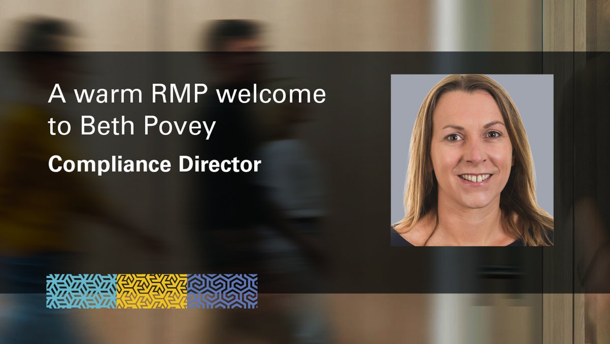 Specialist talent is what our business is built on – so we are especially excited this week to welcome Beth Povey into our RMP family as Compliance Director.