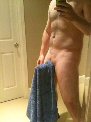 Let’s make it a game. 

Post a towel hanging off your cock.