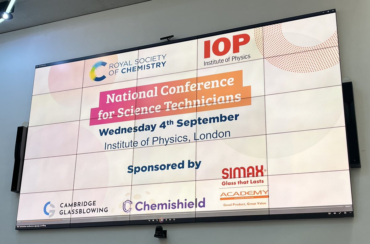 Caroline Butler (@carolineabutler) on Twitter photo This week I had the privilege to attend and present at the <a href="/RoySocChem/">Royal Society of Chemistry</a> and <a href="/PhysicsNews/">Institute of Physics</a> National Conference for Science Technicians in London.
I presented on the Visibility of the School Technician Workforce, its relevance, perceived barriers and potential solutions. This week I had the privilege to attend and present at the <a href="/RoySocChem/">Royal Society of Chemistry</a> and <a href="/PhysicsNews/">Institute of Physics</a> National Conference for Science Technicians in London.
I presented on the Visibility of the School Technician Workforce, its relevance, perceived barriers and potential solutions.