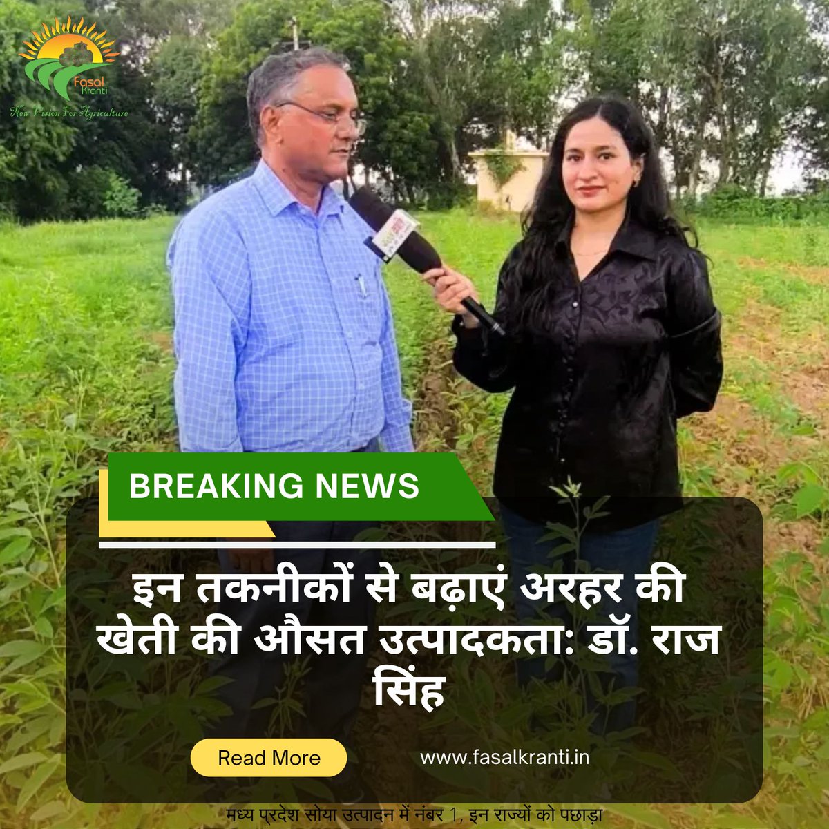 Fasal_Kranti's tweet photo. इन तकनीकों से बढ़ाएं अरहर की खेती की औसत उत्पादकता: डॉ. राज सिंह
#crops #production #pigeonpea #interviewspecial #fasalkranti
https://t.co/PrfHAEOBgl https://t.co/pGl7eNjpHi
