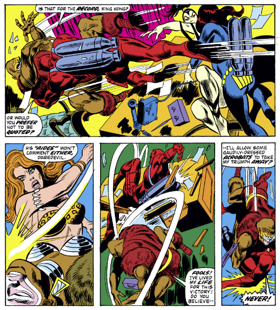 MarvelADay's tweet photo. #MarvelADay #DD112 Now it’s time for our “gaudily dressed acrobats” to put on some jet packs and kick some butt. The bad guys don’t stand a chance against our newly reunited trio. mcm https://t.co/ZNeUrJRMti