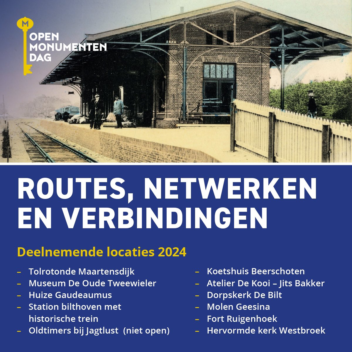 #Goedemorgen #vrijdag

Kijk: alle deelnemende locaties aan #Monumentendag op een rij: 

Programmaboekje nodig? Stuur een pb! Wees welkom 14 september. 

#Fijnweekend 

#omd #vriendenloterij #debilt #bilthoven #maartensdijk #westbroek #groenekan #hollandscherading