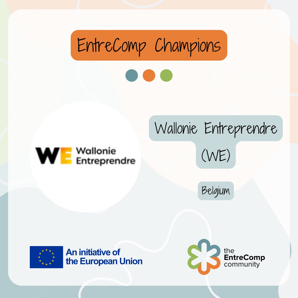 🏆 Time to talk about the #EntreComp Champions! Today, we present <a href="/WEntreprendre_/">Wallonie Entreprendre</a>🏆

👇See below the practices that distinguished it as #EntreComp Champions👇

bit.ly/4eb9mCv  

bit.ly/3XxrYay 

💪More info 👉 entrecomp.com/awards/champio…