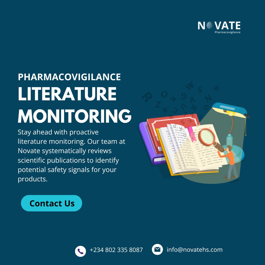 Novate_PV's tweet image. Don’t leave your product safety to chance. Protect your brand reputation with our reliable, proactive literature monitoring. Let’s ensure your pharmacovigilance strategy is always ahead of the curve. 

📧 Contact us at info@novatehs.com

#PharmaSuccess #LiteratureMonitoring