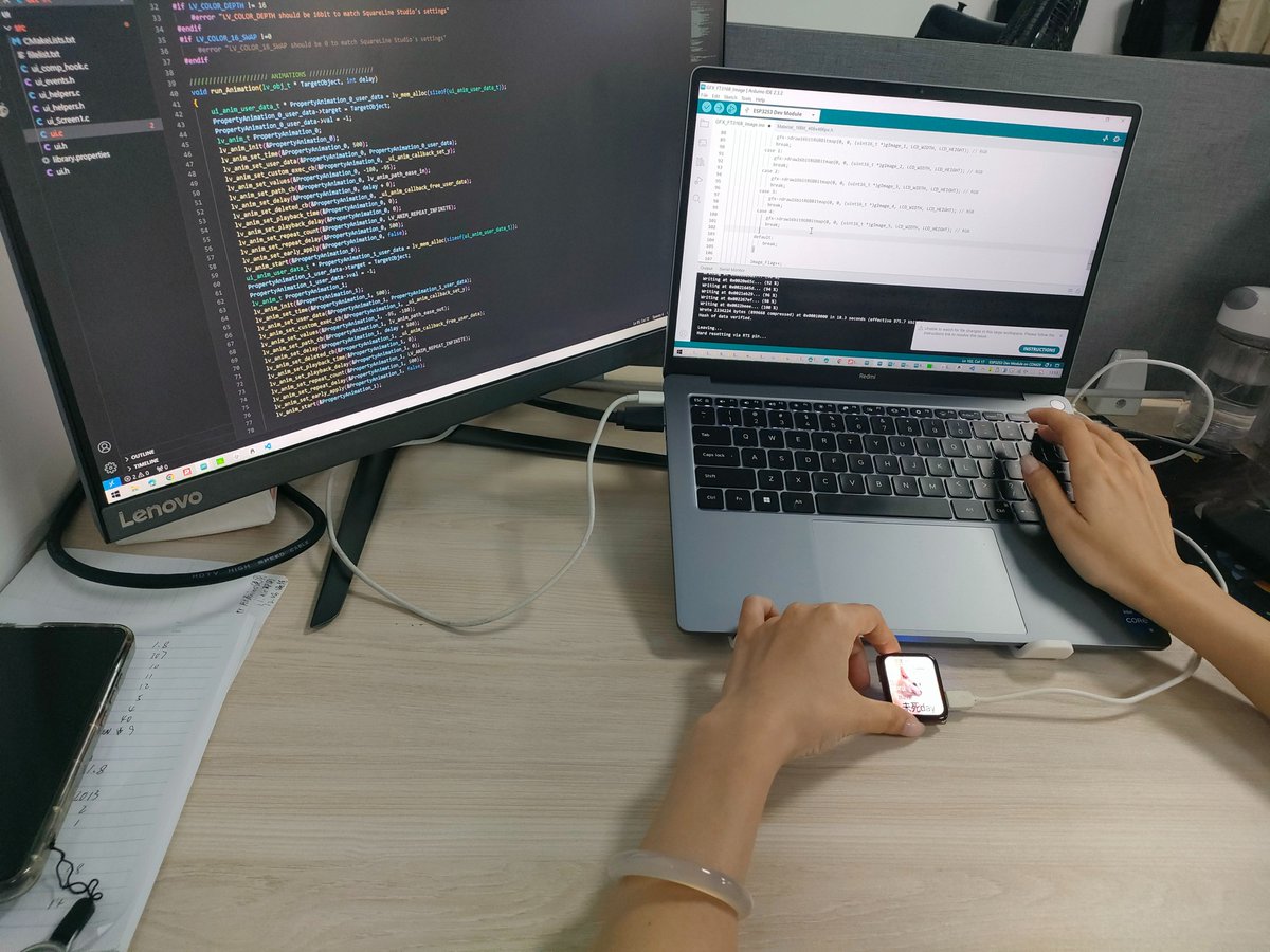 MakerfabsTech's tweet photo. ✨Guess what‼️
Our #Matouch will soon be adding new member!🧐
Our engineer has been working hard on the #New #product, and we can't wait to #show you what it has in store! 😎 Please stay tuned for us! 🤗
#display #esp32 https://t.co/MYBqN9Ohrv