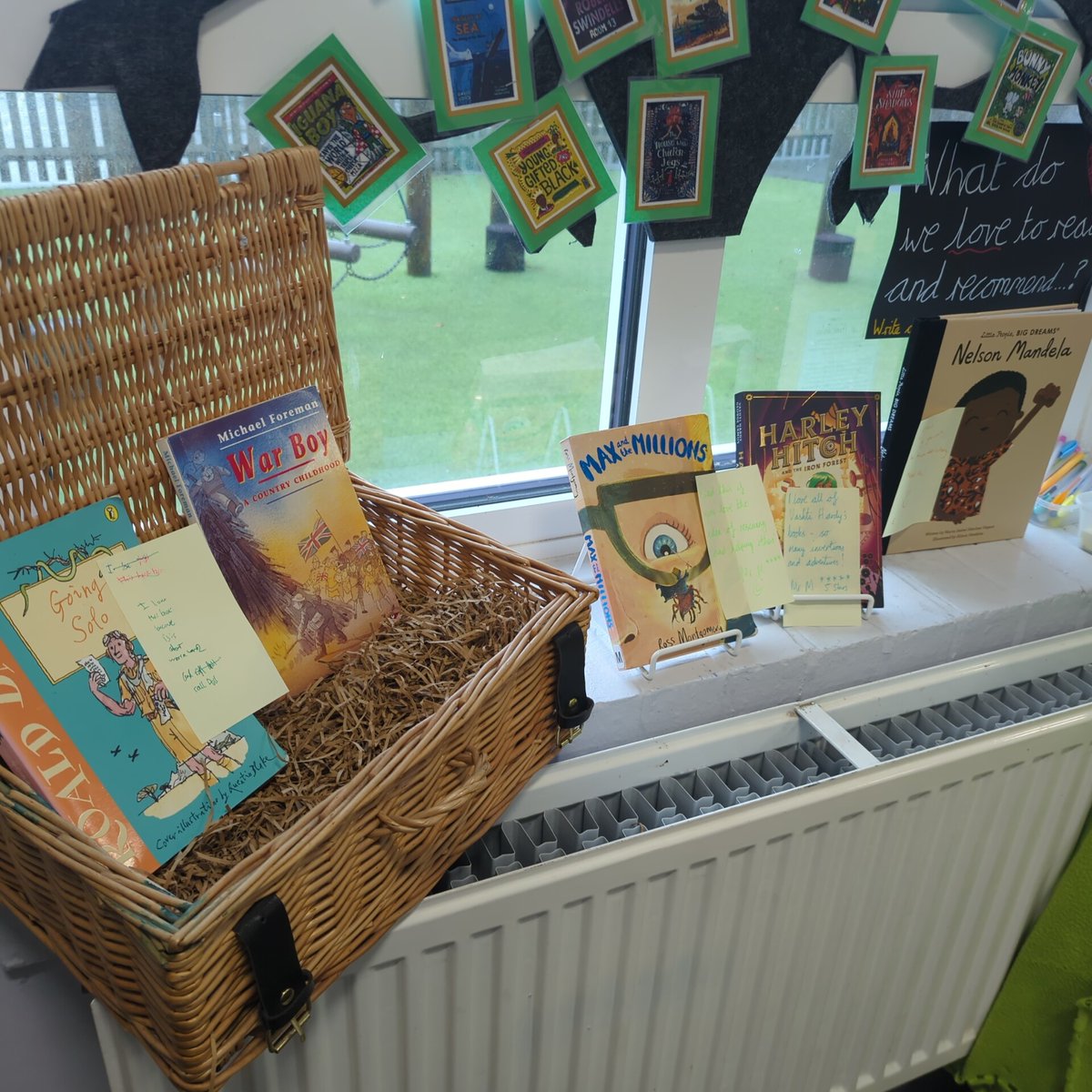 Book recommendations shelf igniting that reading for pleasure culture. Thanks <a href="/jonnybid/">Jon Biddle</a>